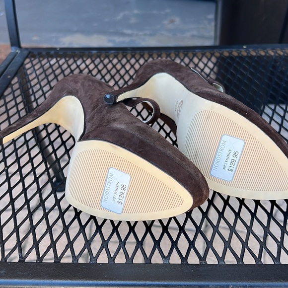 NWT Michael Kors Brown Suede Maryjane Heels - Picture 4 of 5